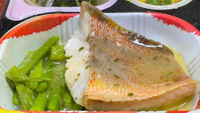 食宅便の低糖質セレクトE赤魚のソテーバター風味の主菜赤魚のソテバター風味の写真