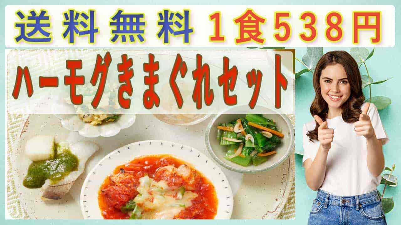 ハーモグきまぐれセットは、送料無料・1食538円でお試しができます