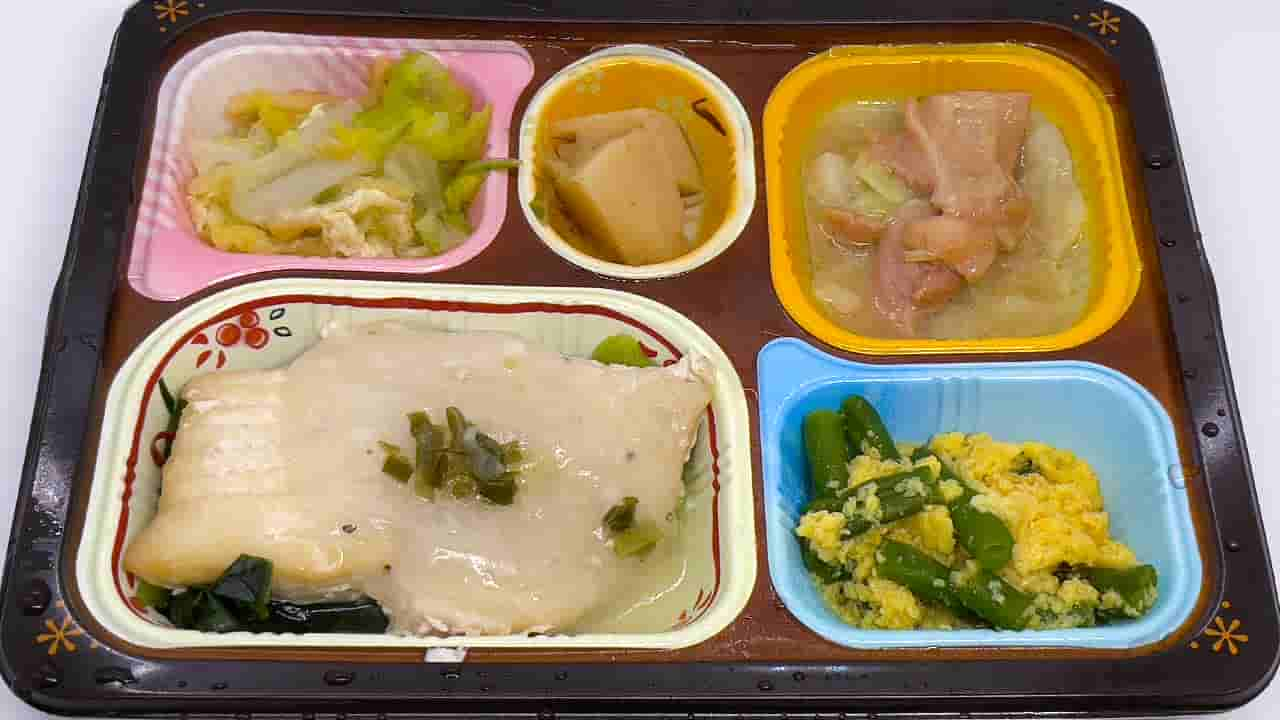 カジキの葱塩だれと鶏肉のガーリック醤油-メニュー全体写真